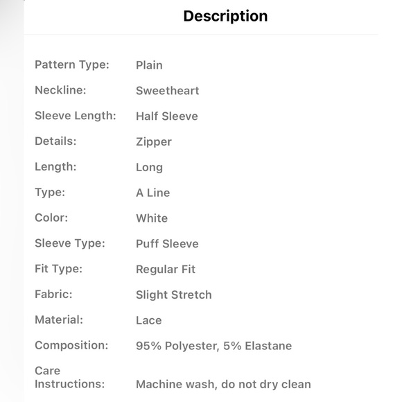 Sweetheart Neck Puff Sleeve Lace Overlay Dress - Picture 4 of 5